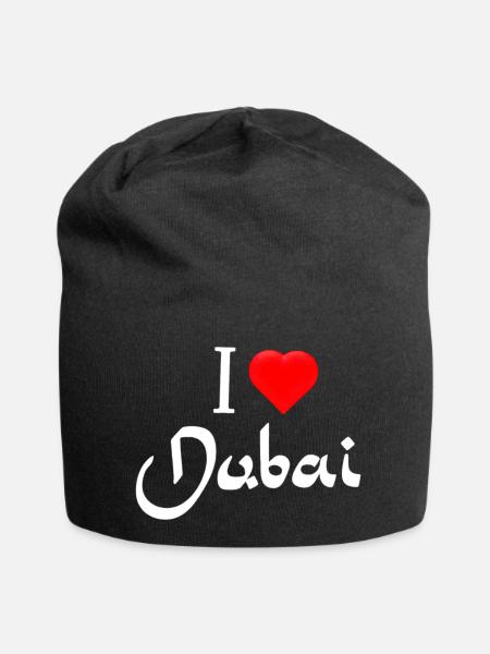Dubai - Jersey-Beanie - Schwarz
