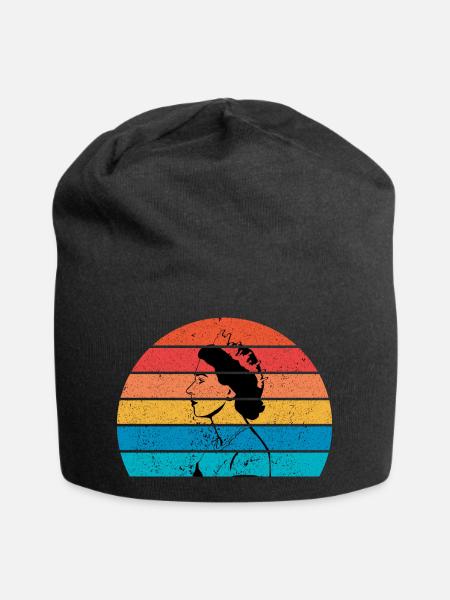 Queen Elizabeth II Retro Vintage Elizabeth 2 - Jersey-Beanie - Schwarz
