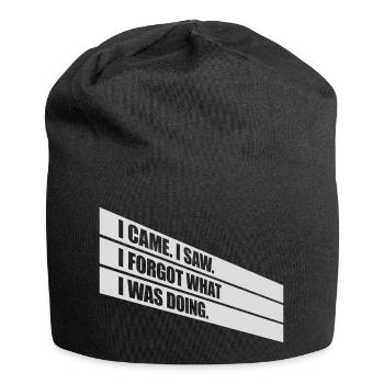 Je suis venu voir oublier - Bonnet en jersey - noir - Devant