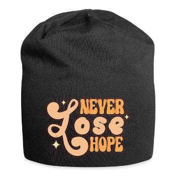 2023 BEST QUOTES Never lose hope - Jersey Beanie - black - Front