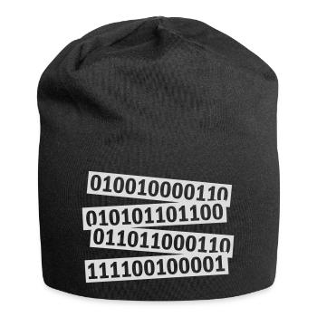 Binary Code Program Language - Jersey Beanie - black - Front