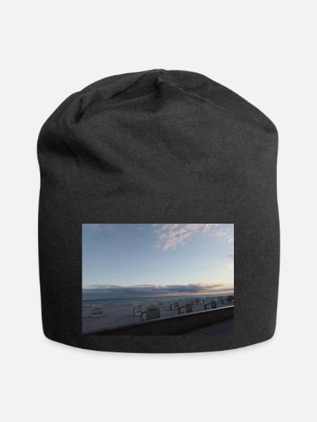 ostsee am abend - Jersey-Beanie - Schwarz