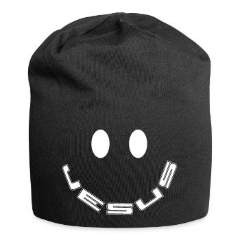 Jésus - Bonnet en jersey - noir - Devant