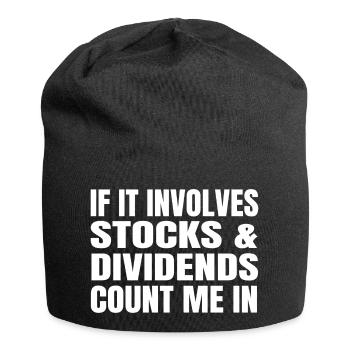 Cours des actions Bourse Bourse Investissement - Bonnet en jersey - noir - Devant