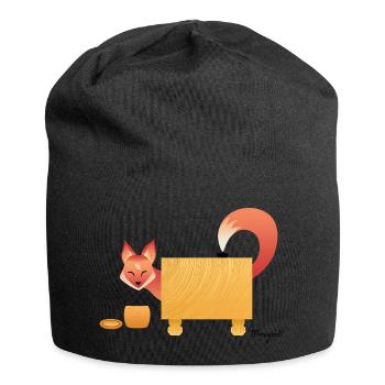Cheeky Little Fox - Jersey Beanie - black - Front