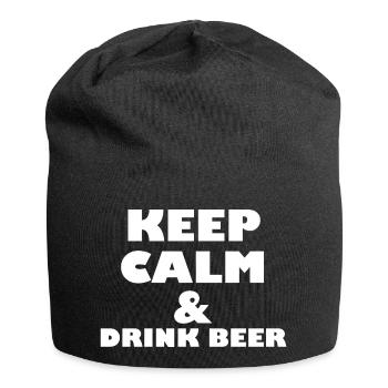Funny Beer Saying Gift Idea Party - Jersey Beanie - black - Front