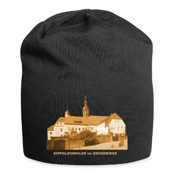 Dippoldiswalde Hôtel de ville Erzgebirge Saxe - Bonnet en jersey - noir - Devant