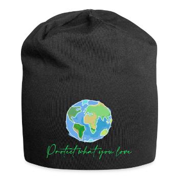Planet - Jersey-Beanie - Schwarz - Vorne