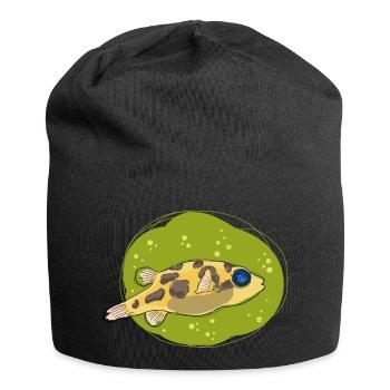 PeaPuffer, kugelfisch - Jersey-Beanie - Schwarz - Vorne