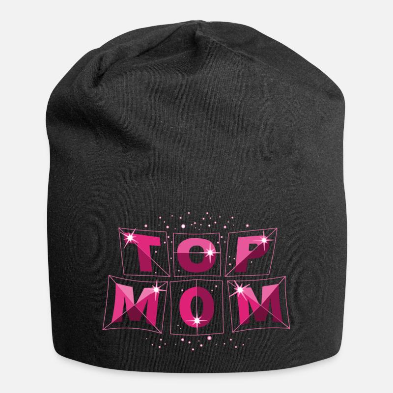 top mom pink spacy - Jersey-Beanie - Schwarz