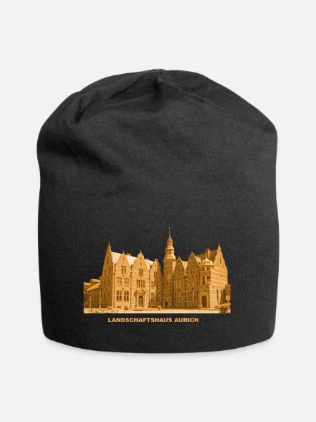 Aurich Landschaftshaus Ostfriesland Niedersachsen - Jersey-Beanie - Schwarz