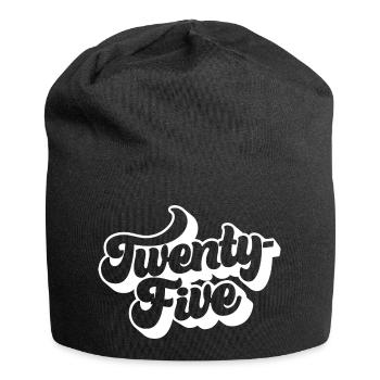 Vingt-cinq 25e anniversaire Hommes Femmes 25 ans - Bonnet en jersey - noir - Devant
