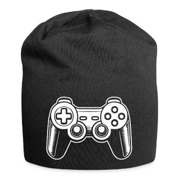 Manette de jeu de jeux vidéo - Bonnet en jersey - noir - Devant