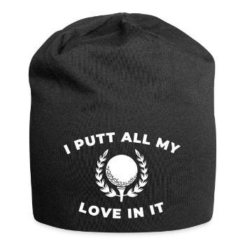 Golf Feeling Bogey Golf Lover Funny Golfing - Jersey Beanie - black - Front