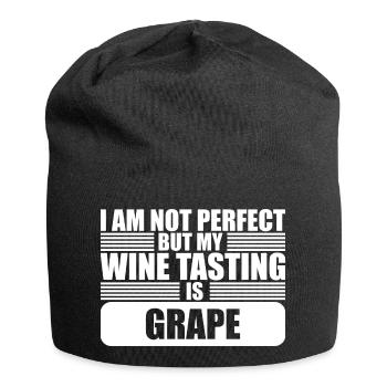 Wine Lover, Wine Tasting Sommelier - Jersey-Beanie - Schwarz - Vorne