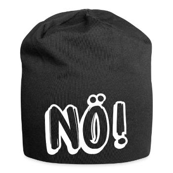 Nö, nope, heute nicht - Design mit lustigen Spruch - Jersey-Beanie - Schwarz - Vorne