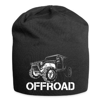 offroad terrain 4x4 mountains cars icon graphic icon - Jersey Beanie - black - Front