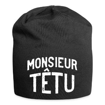 Monsieur têtu - Bonnet en jersey - noir - Devant