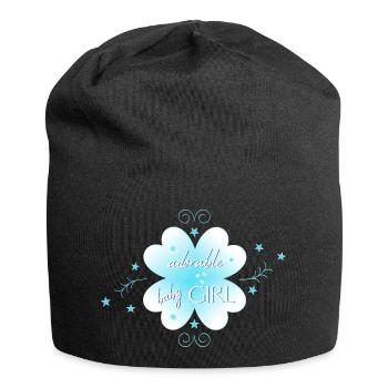 Baby Girl - Jersey Beanie - black - Front