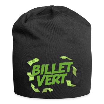 Billet vert - Bonnet en jersey - noir - Devant