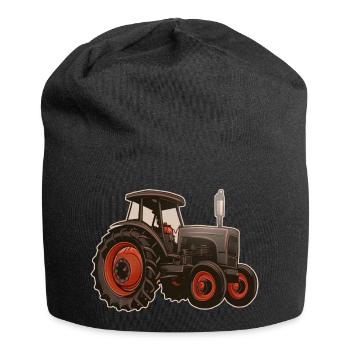 Vieux tracteur - Bonnet en jersey - noir - Devant
