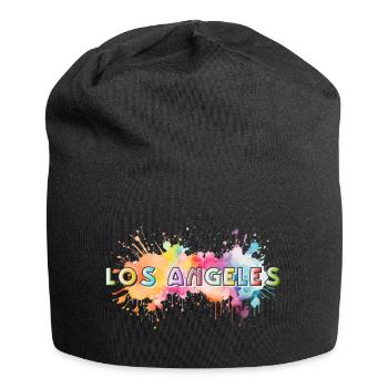 Los Angeles - Bonnet en jersey - noir - Devant