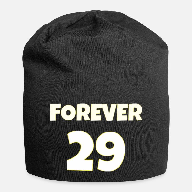 forever 29 - Jersey-Beanie - Schwarz