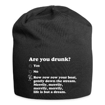 êtes-vous ivre - Bonnet en jersey - noir - Devant
