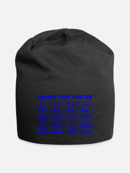 Wähle deinen Kämpfer - Jersey-Beanie - Schwarz