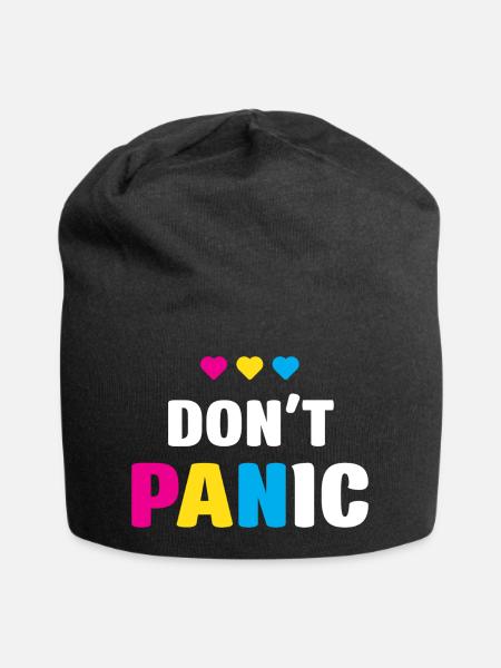 LGBT Pride Month - Keine Panik - Jersey-Beanie - Schwarz