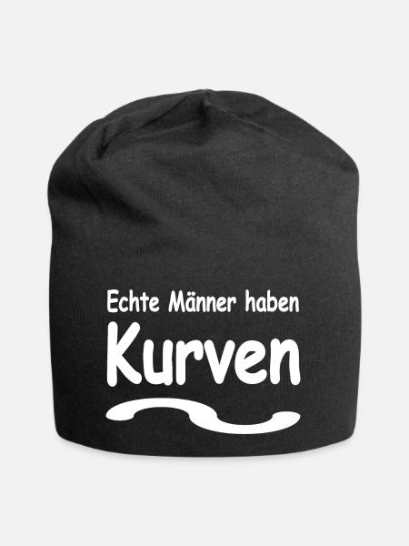 Männer - Jersey-Beanie - Schwarz