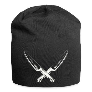messer 2 - Jersey-Beanie - Schwarz - Vorne