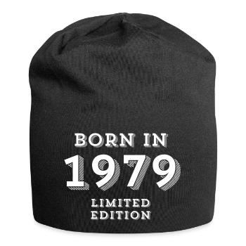 born in 1979, year of birth, 1979 - Jersey Beanie - black - Front