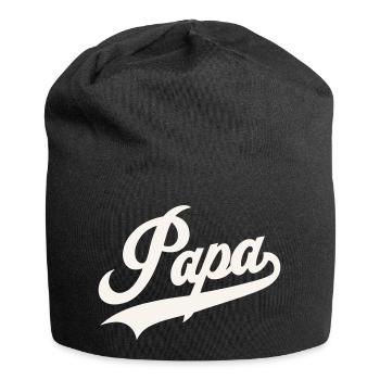 Classic Papa Script - Jersey Beanie - black - Front