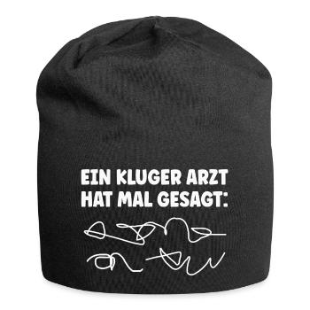 Arzt Doktor Ärzte - Jersey-Beanie - Schwarz - Vorne