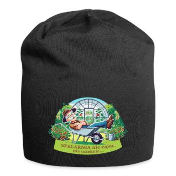 A greenhouse will not run away - Jersey Beanie - black - Front