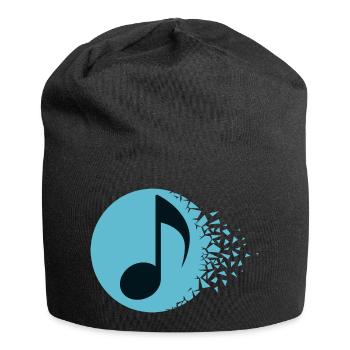 Abstract Sound Burst - Jersey Beanie - black - Front