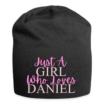 Inspirational Girly Quote Design - Jersey Beanie - black - Front