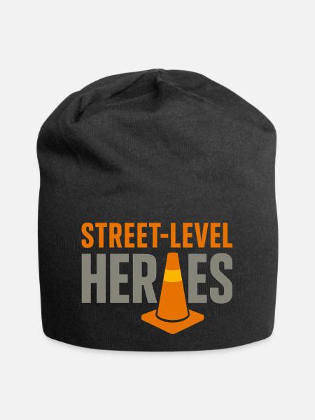 Straßenbauteam Asphalt Betonmannschaft - Jersey-Beanie - Schwarz