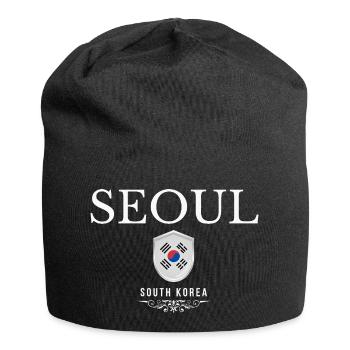 Seoul South Korea, I love Seoul - Jersey Beanie - black - Front