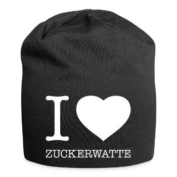 I love cotton candy - Jersey Beanie - black - Front