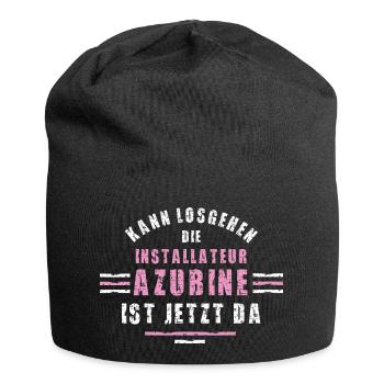Installer Trainee Training Apprenticeship Trainee Women - Jersey Beanie - black - Front