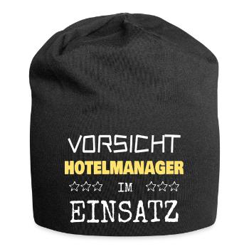 Nomination de directeur d’hôtel - Bonnet en jersey - noir - Devant