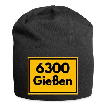 OLD POSTCODE ZIP CODE RETRO 6300 GIESSEN - Jersey Beanie - black - Front