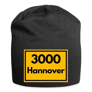 ALTE POSTZIP CODE RETRO 3000 HANNOVER - Messe - Jersey Beanie - black - Front