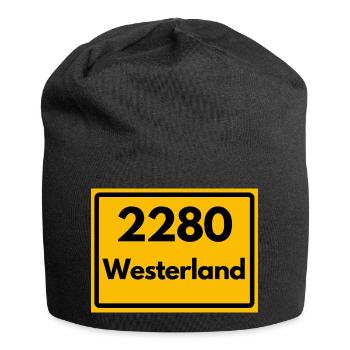 ALTE POSTLEITZAHL PLZ RETRO 2280 WESTERLAND – SYLT - Jersey-Beanie - Schwarz - Vorne