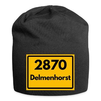 ANCIEN CODE POSTAL RÉTRO 2870 DELMENHORST - Bonnet en jersey - noir - Devant