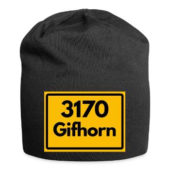 ALTE POSTLEITZAHL PLZ RETRO 3170 GIFHORN – MÜHLEN - Jersey-Beanie - Schwarz - Vorne