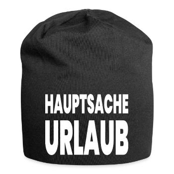 Urlaub - Jersey-Beanie - Schwarz - Vorne