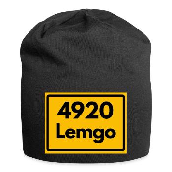 ALTE POSTLEITZAHL PLZ RETRO 4920 LEMGO NRW - Jersey-Beanie - Schwarz - Vorne